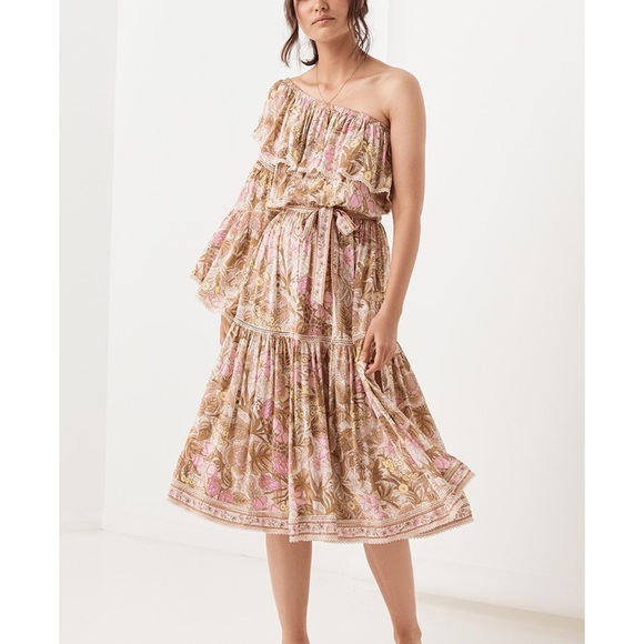 spell jungle midi dress